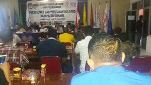 KPUD Konawe Umumkan DCS Caleg DRPD 2019