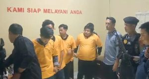 Polres Konawe Tetapka  Empat Tersangka Kasus Demo Anarkis