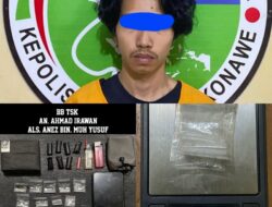 Polres Konawe Bekuk Pengedar Sabu Asal Wawonggole