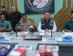 Ditresnarkoba Polda Sultra Ungkap 6,8 Kg Sabu dalam Tiga Kasus