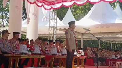 Pimpin Upacara Hari Pramuka ke-64 Tahun, Bupati Konawe: Jadikan Pramuka Pilar Kekuatan Bangsa