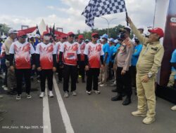 Semarak HUT RI ke-80, 113 Peserta Ramaikan Gerak Jalan 17 KM di Konawe