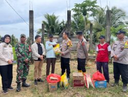 Polres dan BPBD Konawe Bantu Korban Puting Beliung di Wonggeduku