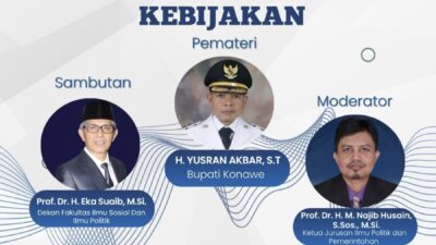 Jadi Pemateri Dalam Kuliah Praktisi di UHO, Bupati Konawe: Pengambilan Kebijakan Harus Berdasarkan Data yang Akurat