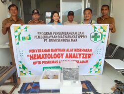 PT BSJ Serahkan Bantuan Alat Kesehatan Hematology Analyzer untuk Puskesmas Lasolo Kepulauan