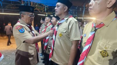 Ketua Kwarcab Gerakan Pramuka Konawe Kukuhkan Pengurus Mabiran dan Kwaran