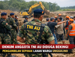Oknum Anggota TNI AU Diduga Bekingi Pengambilan Sepihak Lahan Warga Unggulino