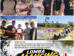 Semarak HUT RI ke-81, Arsul Gelar Lomba Mancing, Angler Ramaikan Empang Bang Arsul