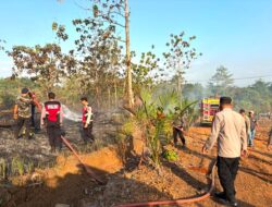 Gerak Cepat Polres Konawe Padamkan Karhutla di Desa Amesiu