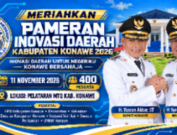 436 Peserta Terdaftar, Pameran Inovasi Daerah Konawe Dibuka 11 November 2026
